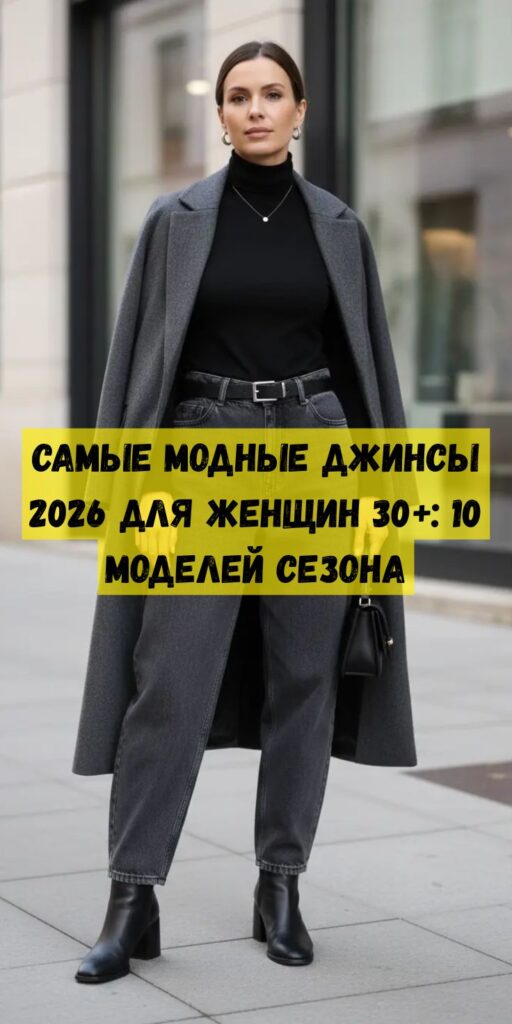 Самые модные джинсы 2026 для женщин 30+: 10 моделей сезона Самые модные джинсы 2026 для женщин 30+: 10 моделей сезона