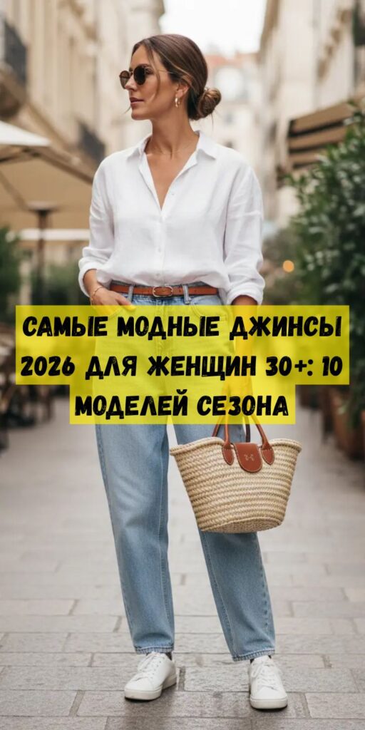 Самые модные джинсы 2026 для женщин 30+: 10 моделей сезона Самые модные джинсы 2026 для женщин 30+: 10 моделей сезона