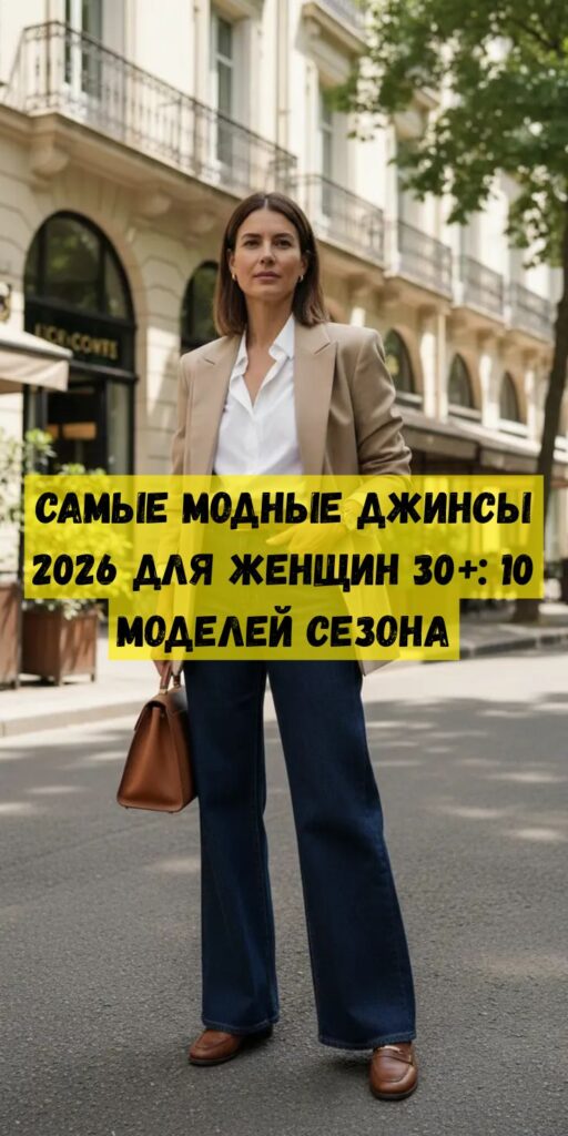 Самые модные джинсы 2026 для женщин 30+: 10 моделей сезона Самые модные джинсы 2026 для женщин 30+: 10 моделей сезона