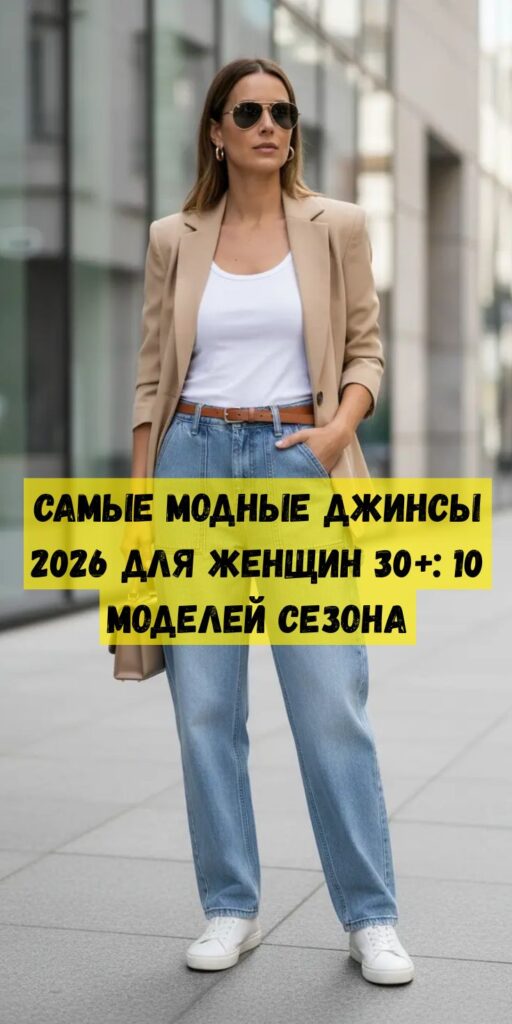 Самые модные джинсы 2026 для женщин 30+: 10 моделей сезона Самые модные джинсы 2026 для женщин 30+: 10 моделей сезона