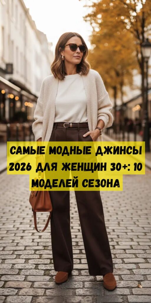 Самые модные джинсы 2026 для женщин 30+: 10 моделей сезона Самые модные джинсы 2026 для женщин 30+: 10 моделей сезона